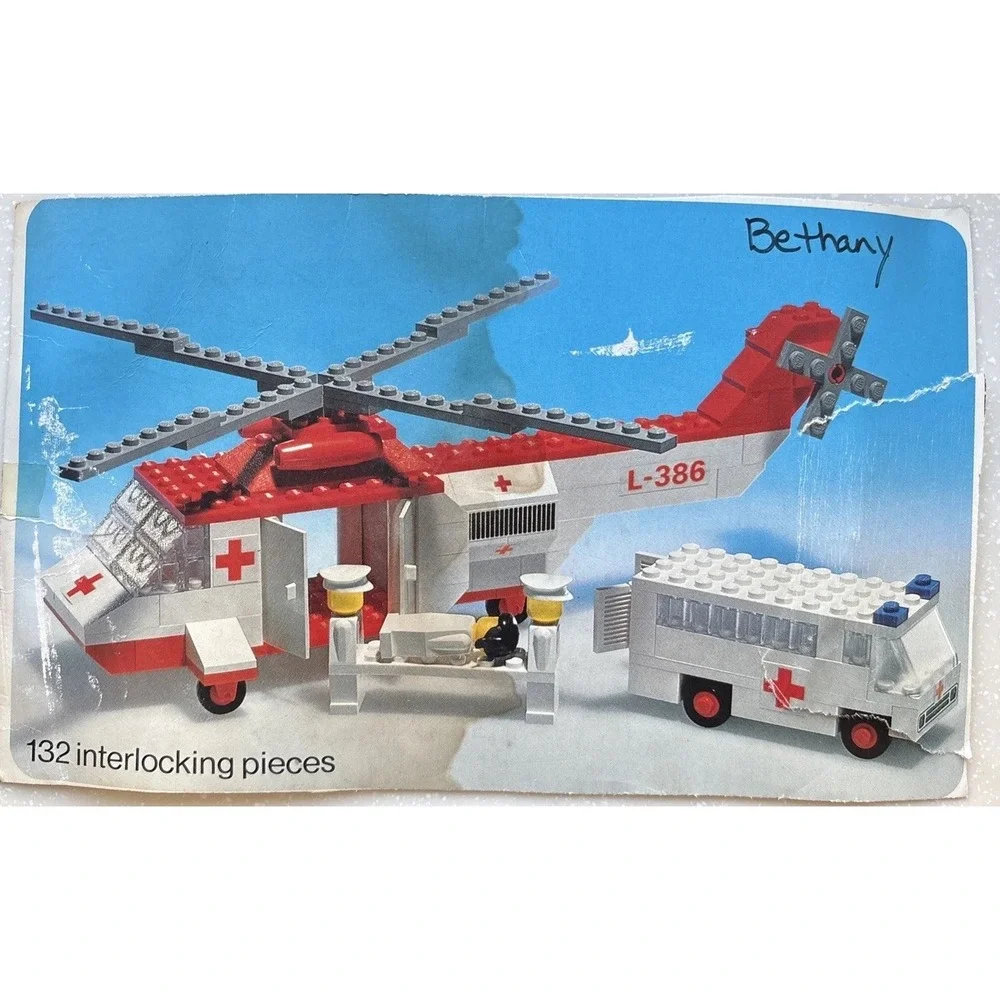 LEGO LEGOLAND: Air Ambulance 386 (partial?) Set Number 770 VTG  1975! And More